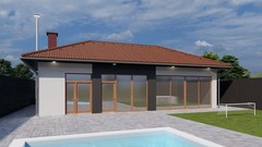 Modern Vacation Cabin House Plans 1215sqft / 112m2, Architectural plans digital