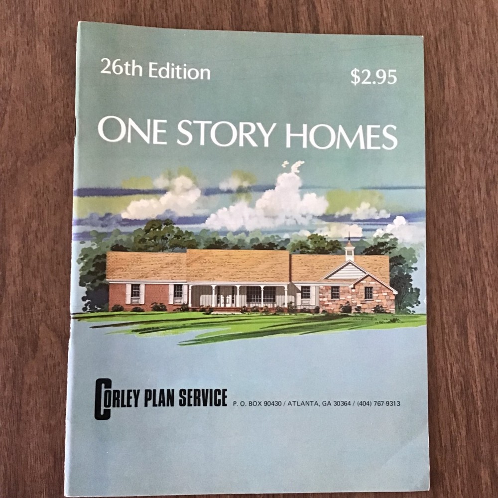 1990s Vintage Contemporary Home Plans HOUSE Floor Plans Book SEE INDEX One Story