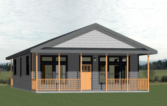 28×40 House — 2 Bedroom 2 Bath — PDF Floor Plan — 1,120 sq ft — Model 1