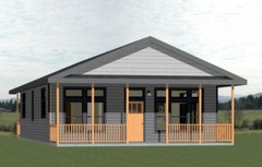 28×40 House — 2 Bedroom 2 Bath — PDF Floor Plan — 1,120 sq ft — Model 1