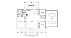 Cedar Springs Barndominium House Plan – 70×33, 3 Bed 2 Bath with 2-Car Garage –