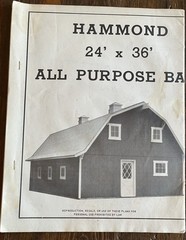 ALL PURPOSE 24’x36’ BARN Vintage Hammond Barn Plans Homesteading Farm Buildings