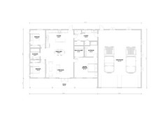Barndominium 3 Bed 2 Bath with 2 car shop 43’X70′ 3,000 sq. ft. | PDF Download
