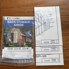 U Can Do Barn Storage Shed Do It Yourself Blue Prints Material List Instruction