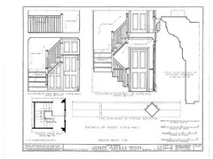 Gambrel Roofed Colonial New England Home, wood framed, PRINTED home plans