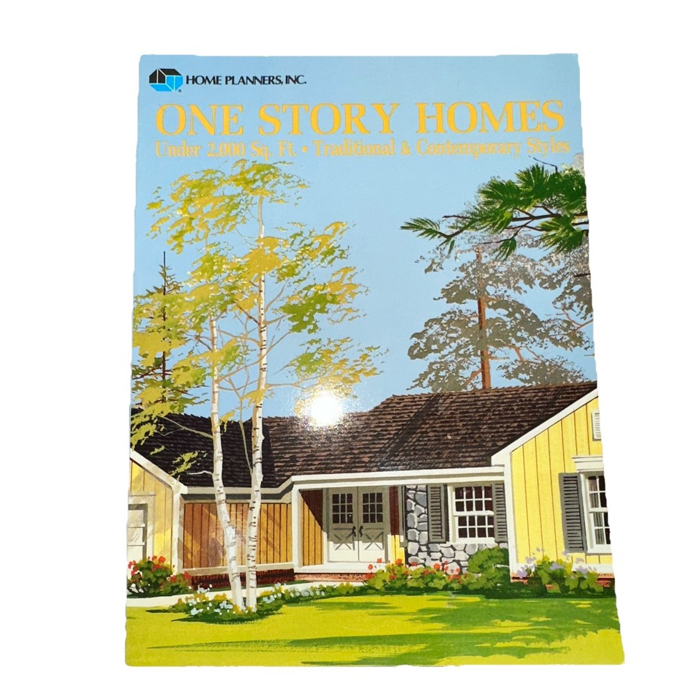 Vintage Home Planners Inc One Story Home Plans Under 2000 Ft Traditional Contemp