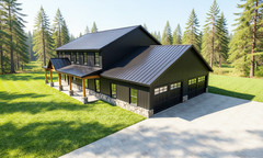 2 Story Country Loft Plan: 3,159 (Living) Sqft, 5 Bed – 2.5 bath – 4-Car Garage