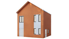 27×23′ Two-Story 3 Bedroom Home Building Plans