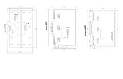 22’X36′- 36’X22′ GARAGE PLANS GABLE ROOF 3 CAR GARAGE PLANS 20-2236-GBL8-BMP-8