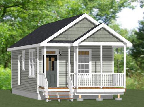 16×32 Tiny House — 511 sq ft — PDF Floor Plan — Model 1N