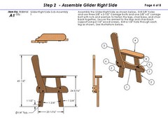 Wooden Glider/Rocker Building Plans 001 – Easy to Build – Paper Plans Only