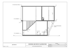 2 Story Modern House Plan with Blueprint PDF, DWG & 3D Design- 900sqft (No 11)