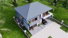 Small House Plan 11.8×7.5 Meters 3 Bedrooms 39×25 Feet Full PDF (A4 Hard Copy)