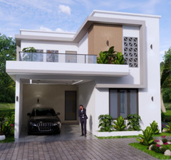 26×33 House Plans 8×10 Meter 3 Beds 3 Baths Terrace Roof PDF Plan (A4 Hard Copy)
