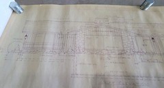 Vintage 1973 Architectural Private Residence Blueprints Bound Set 5 Sheets