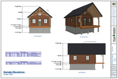 20′ x 24′ River Bend Cabin Timber Frame Plan Set