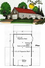 All-Purpose Pole Barn Blueprints – Three Sets of Arlington Barn Plans (eB-225×3)