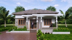 30×30 Custom House Plan 9×9 Meter 3 Beds 2 Baths Hip Roof PDF (A4 Hard Copy)