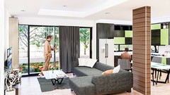 Cool Home Plans 11×14 Meters 36×46 Feet 3 Beds 2 Baths Gable Roof (A4 Hard Copy)