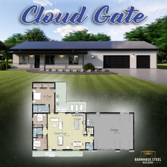 The Cloud Gate Barndominium – 3 Bedrooms / 2.5 Baths 2,275 SF Design Blueprints