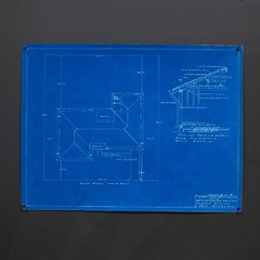Set of 4 Sleepy Hollow, San Enselmo Ca House Blue Prints c.1952
