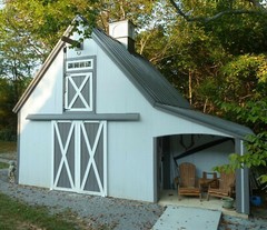 Candlewood Mini-Barn, Garage and Shop – 3 Sets of Pole Barn Plans (eB-110×3)