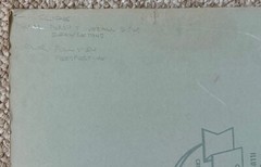 Vintage 1970s Bus Station Building Architectural Rendering Plans Blue Prints