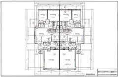 Full Set of Condominium / Duplex building plans 1,376 sq ft