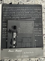 Vintage 1959 8- MCM Home Plan Sheets DACO Homes Independence MO Catalog Card