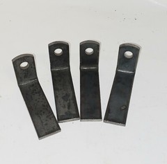 4 pk weld on L bracket tabs w/ hole 3 1/2″ x 1 1/2″ on 90* x 3/16 thick 1″ wide