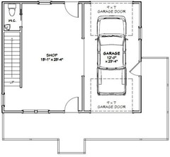 30×24 House — 1 Bedroom 1.5 Bath — 1,062 sq ft — PDF Floor Plan — Model 8
