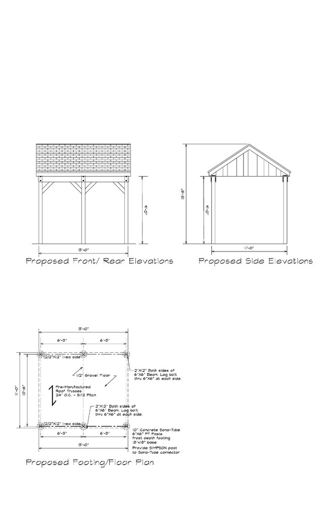 11×13 CAR PORT COVERED PAVILION RV HUT POLE BARN CONSTRUCTION #20-CPPB1113GBL8