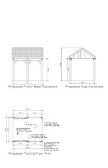 11×13 CAR PORT COVERED PAVILION RV HUT POLE BARN CONSTRUCTION #20-CPPB1113GBL8