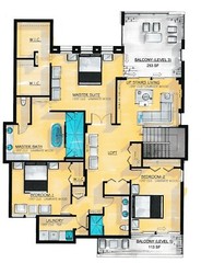 BLUEPRINTS CONTEMPORARY TWO STORY HOUSE PLAN ARCHUP #108