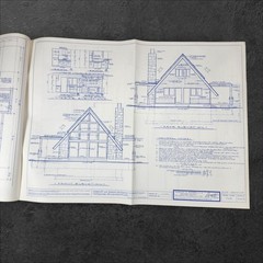 Vintage 1979 House Blueprints Rudolph Matern Design 965 Architectural Plans