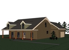 Blanche_1415G-5, all brick, 3 bed / 2 bath , 2 car garage, future upstairs, PDF