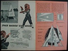 SPACE SHIP Playhouse 1954 How-To build PLANS & Toy Space Guns