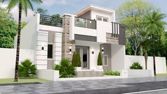 30×40 House Plan 9×12 Meter 2 Bed 2 Bath Terrace Roof PDF & A4 Hard Copy