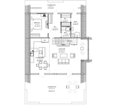 35’x59’ 4 Beds, 2 Baths A-Frame Cabin Architectural Build Plans PDF.