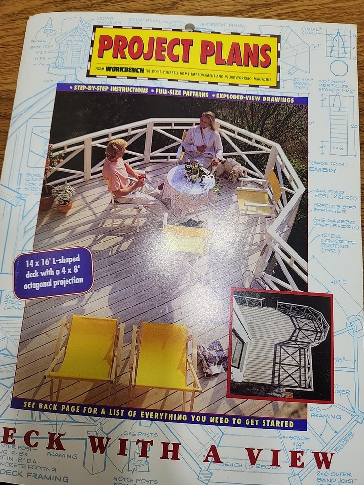 Project Plans Deck With A View 14×16′ Octagonal Projection New