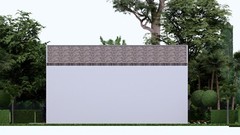 16×33 Feet House Plan 5×10 Meter 2 Beds 2 Baths Gable Roof PDF (A4 Hard Copy)