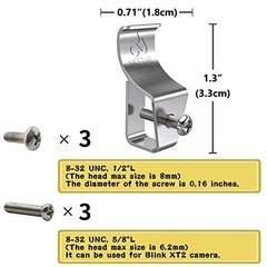 6 Pack Vinyl Siding Hooks Stainless Steel Clips for Security Cameras & Decor