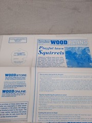 Better Homes and Gardens Wood Plans Playful Lawn Squirrels OFS #1077 Uncut