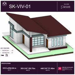 383 3/4″ x 448-3/4″ (09.75X11.40 m) A Frame Modern House – Plan Blueprint PDF