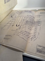 Vintage Blue Prints Lot Of 6 From 1964-68 Swing Book Case Decks Sheds Home/Garde