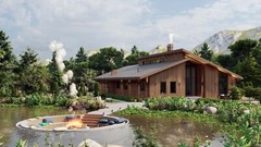 Long House 4 Bed, 3 Bathroom, CAD Blueprints Metric