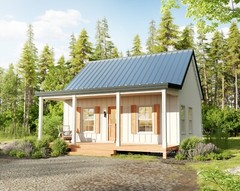 20′ x 24′ Budget Cabin Architectural Plans – PDF Download