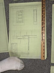 Architectural House Blueprints Plans Mid Century Modern Home 1941 MN 17 Pieces Z