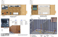 13’x31′ Tiny House Home Cabin Loft DIY Architecture Build Plans, PDF Download.