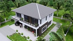 House Plan 13×9.5 Meter 3 Bedrooms 43×31 Feet Full PDF Plans (A4 Hard Copy)